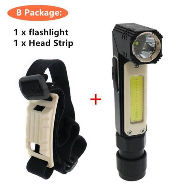 Rechargeable Magnetic Adjustable Camping Flashlight | Kalsten
