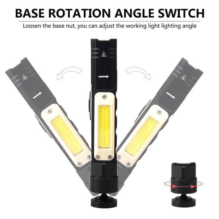 Rechargeable Magnetic Adjustable Camping Flashlight | Kalsten