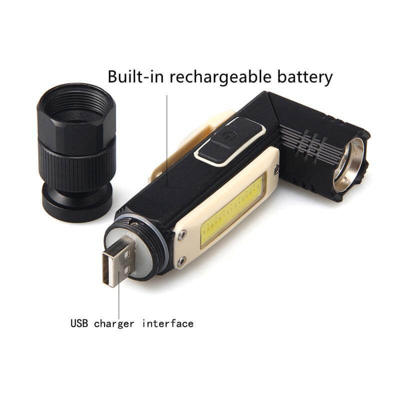 Rechargeable Magnetic Adjustable Camping Flashlight | Kalsten