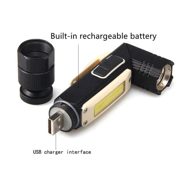 Rechargeable Magnetic Adjustable Camping Flashlight | Kalsten