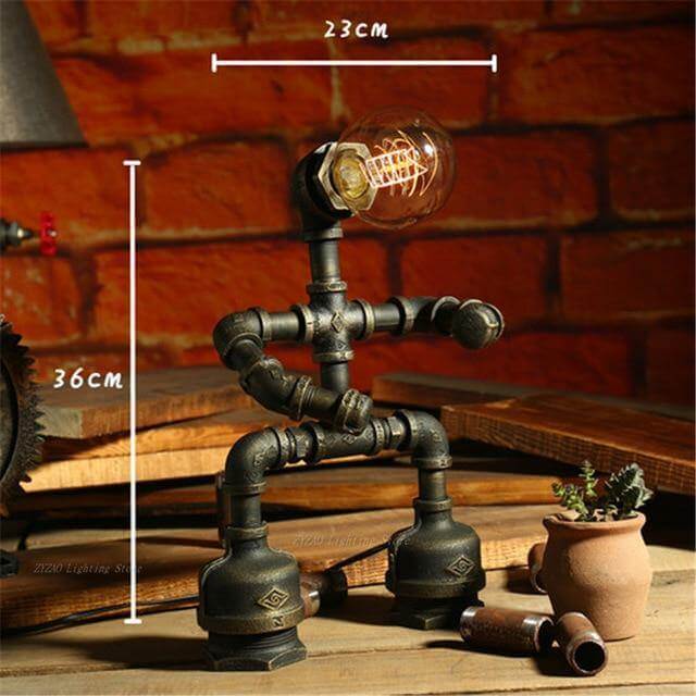 Creative Iron Vintage Robotic Lamps | Kalsten