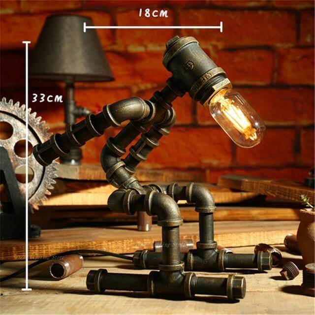 Creative Iron Vintage Robotic Lamps | Kalsten