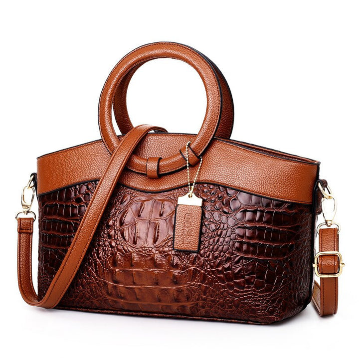 Kalsten | Vintage Crocodile-Embossed Bag with Handcrafted Details