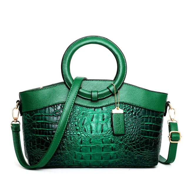 Kalsten | Vintage Crocodile-Embossed Bag with Handcrafted Details