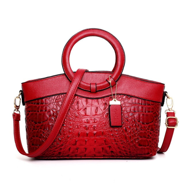 Kalsten | Vintage Crocodile-Embossed Bag with Handcrafted Details
