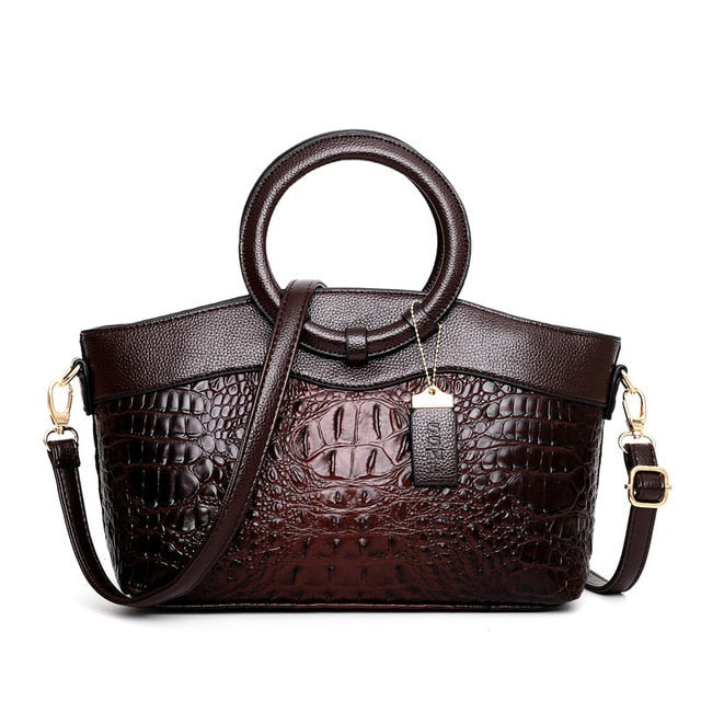 Kalsten | Vintage Crocodile-Embossed Bag with Handcrafted Details