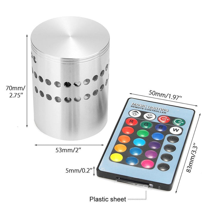 Spiral Hole RGB LED Fun Wall Light | Kalsten