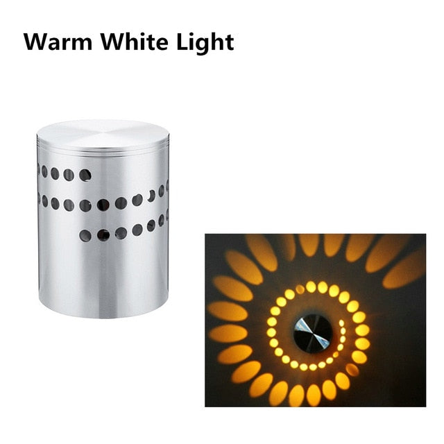 Spiral Hole RGB LED Fun Wall Light | Kalsten
