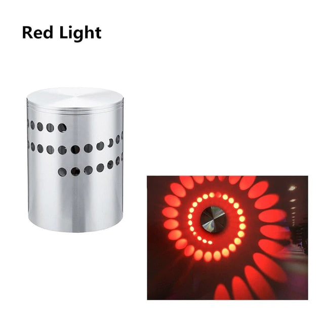 Spiral Hole RGB LED Fun Wall Light | Kalsten