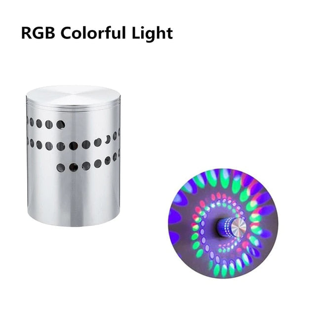 Spiral Hole RGB LED Fun Wall Light | Kalsten