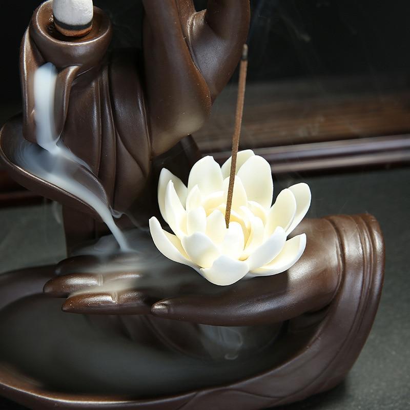 Buddha Hand Backflow Incense Burner | Kalsten