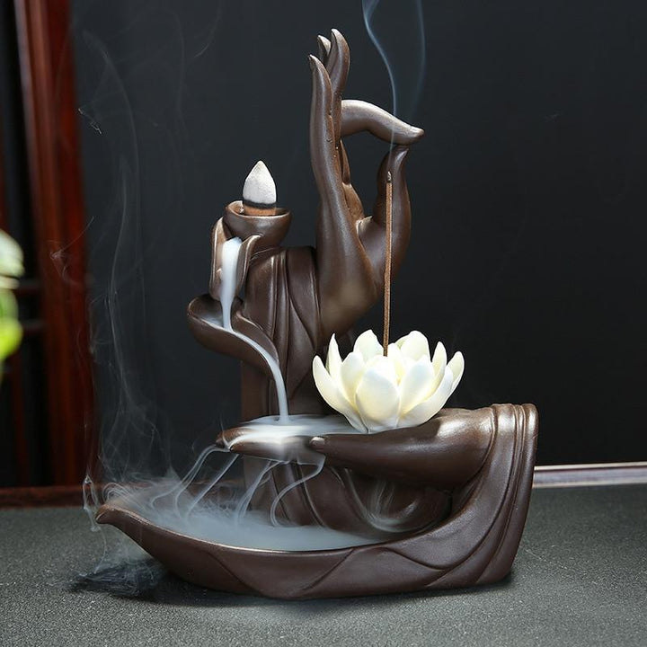 Buddha Hand Backflow Incense Burner | Kalsten