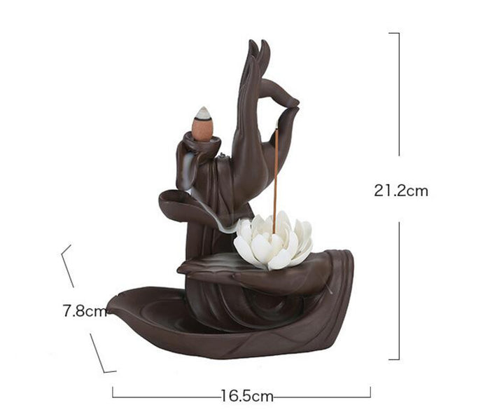 Buddha Hand Backflow Incense Burner | Kalsten