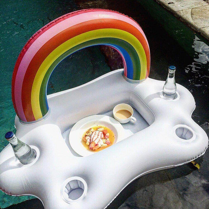 Rainbow Cloud Inflatable Cup Holder Party Bucket | Kalsten