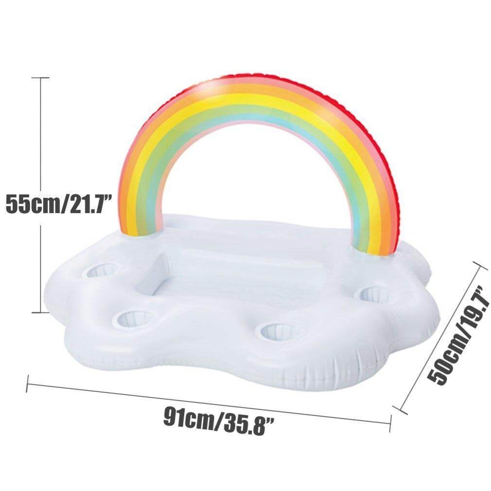 Rainbow Cloud Inflatable Cup Holder Party Bucket | Kalsten