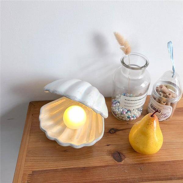 Portable Pearl in Shell Night Light | Kalsten