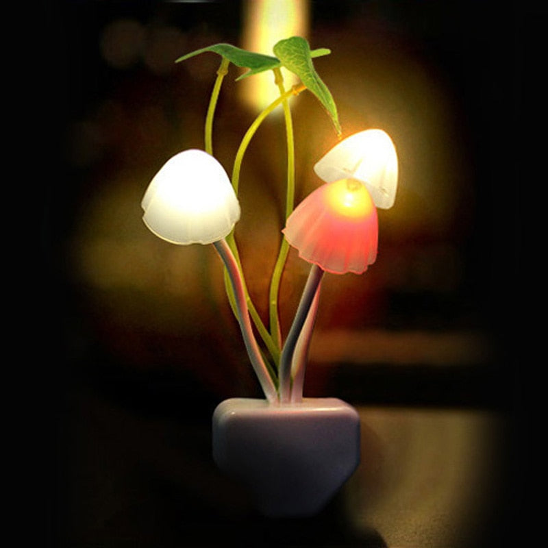 Fairy Colorful Mushroom Night Wall Lamp | Kalsten