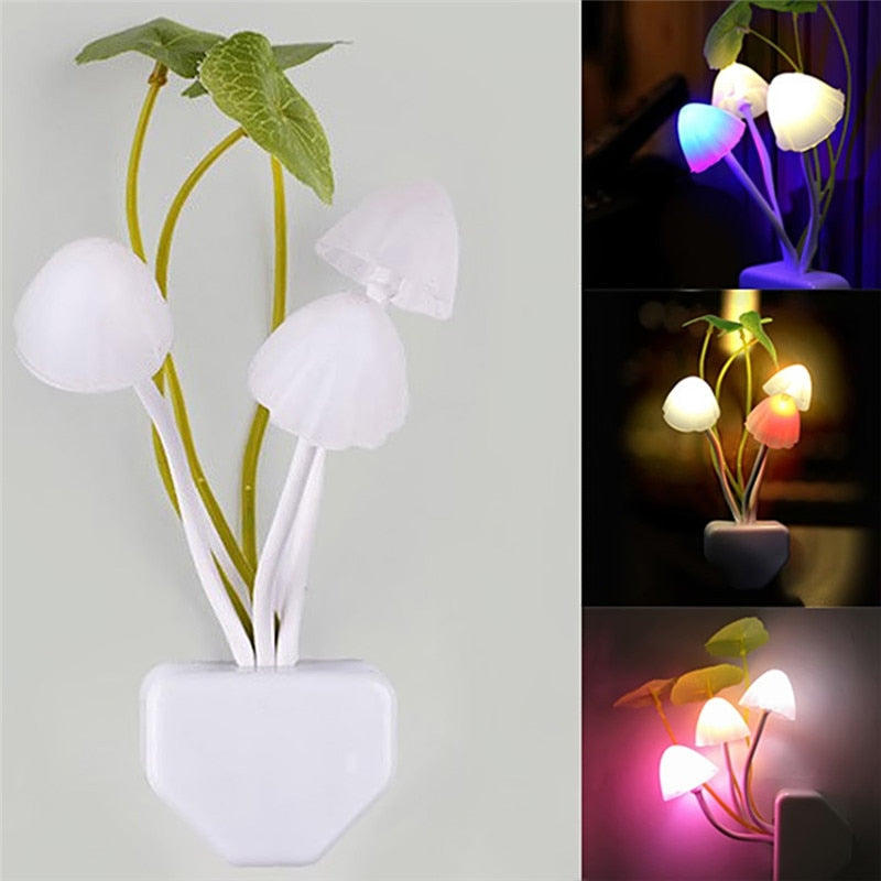 Fairy Colorful Mushroom Night Wall Lamp | Kalsten