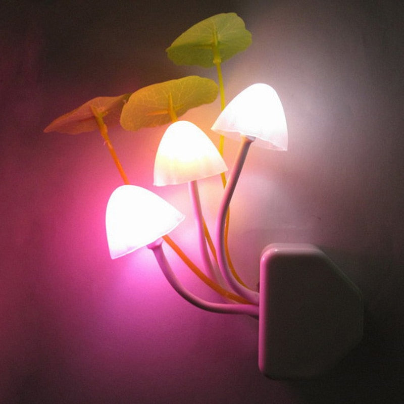 Fairy Colorful Mushroom Night Wall Lamp | Kalsten