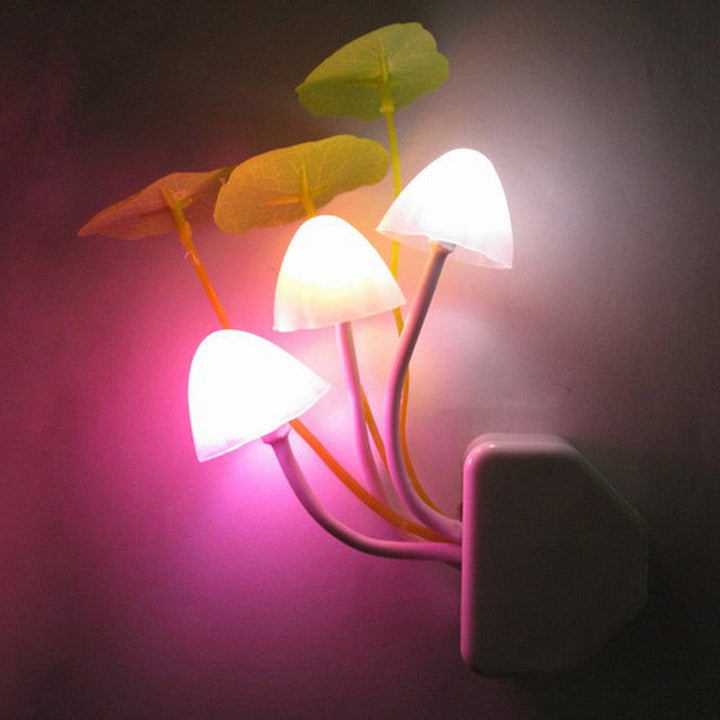 Fairy Colorful Mushroom Night Wall Lamp | Kalsten