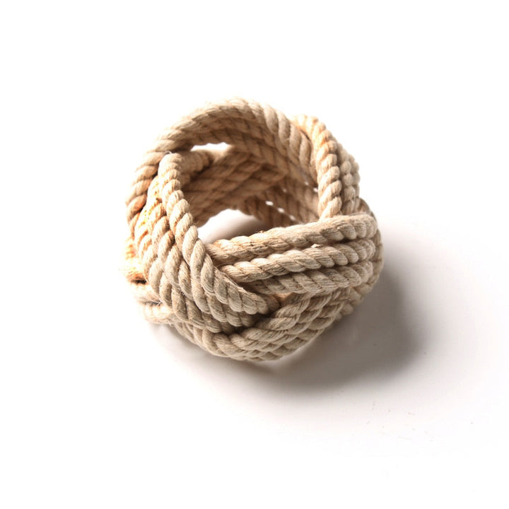 Braided Jute Napkin Ring - Set of 10 | Kalsten