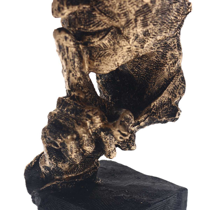 Abstract Gold Sculpture "NordicLine" – Modern Scandinavian Decoration | Kalsten