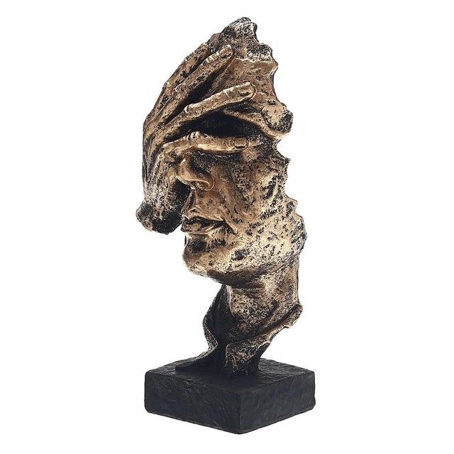 Abstract Gold Sculpture "NordicLine" – Modern Scandinavian Decoration | Kalsten