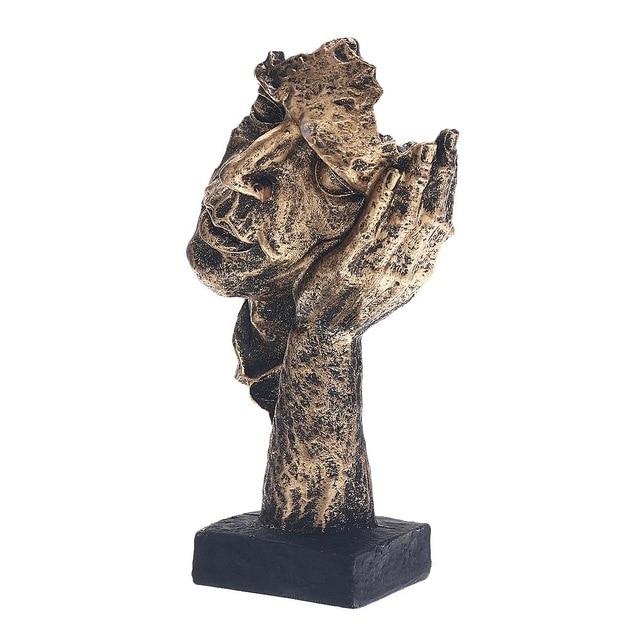 Abstract Gold Sculpture "NordicLine" – Modern Scandinavian Decoration | Kalsten