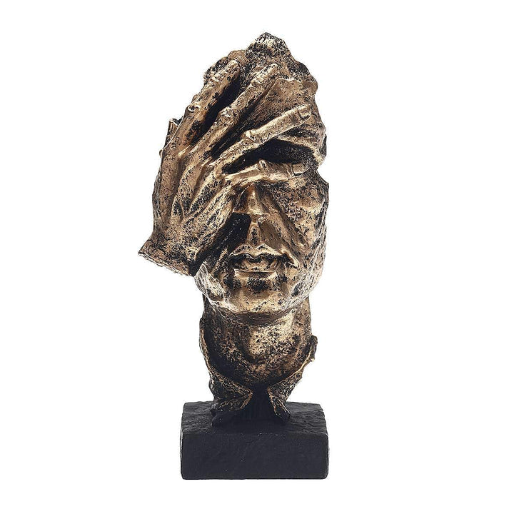 Abstract Gold Sculpture "NordicLine" – Modern Scandinavian Decoration | Kalsten