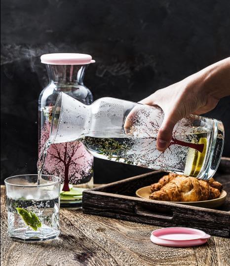 Clementine Glass Cooling Water Bottle | Kalsten