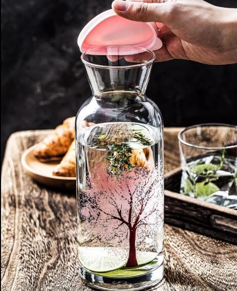 Clementine Glass Cooling Water Bottle | Kalsten
