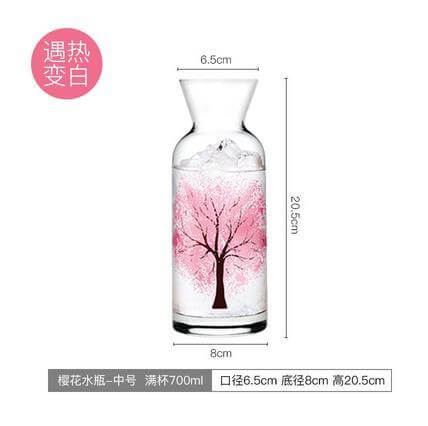 Clementine Glass Cooling Water Bottle | Kalsten