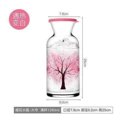 Clementine Glass Cooling Water Bottle | Kalsten