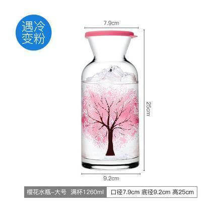 Clementine Glass Cooling Water Bottle | Kalsten