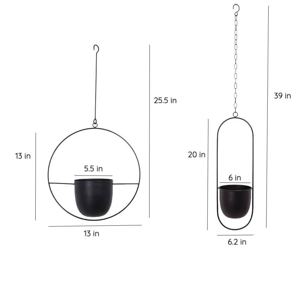 Kalsten | Wall Hanging Metal Plant Holder – FloraFrame