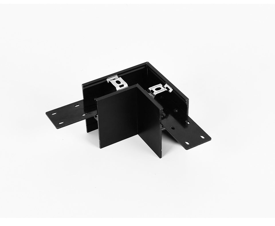 Wall-Mounted Black Continuous Magnetic Track System Light | Kalsten