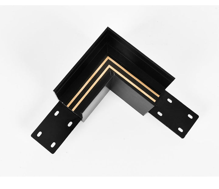 Wall-Mounted Black Continuous Magnetic Track System Light | Kalsten