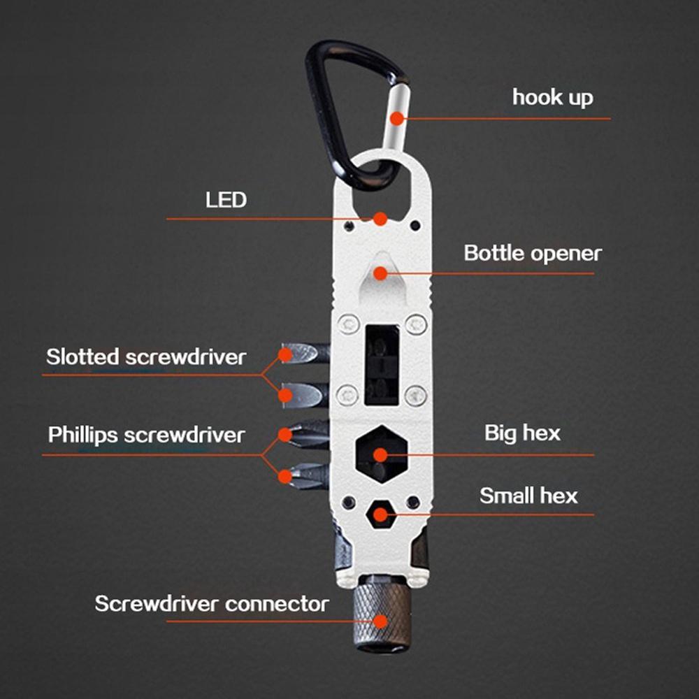 Mini Multifunctional Keychain Survival Camping Tool | Kalsten