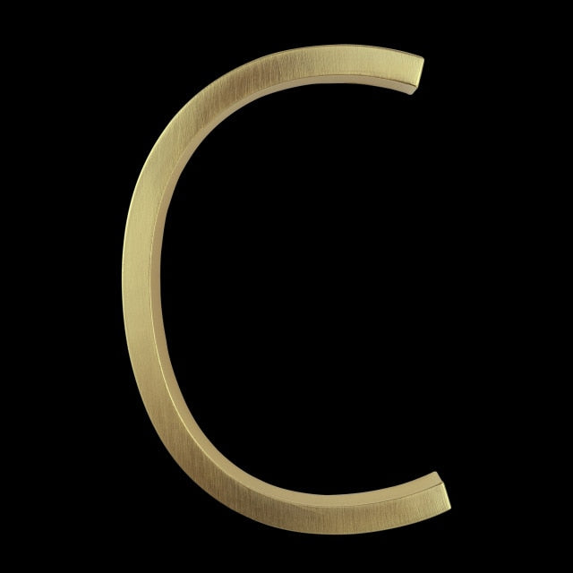 Kalsten | Gold Modern House Numbers