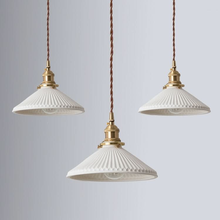 Kalsten | Scandinavian White Ceramic Pendant Light