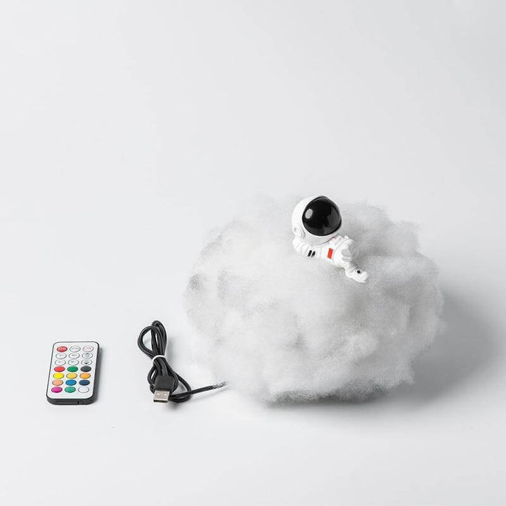 Cute LED Colorful Clouds Astronaut Lamp With Rainbow Effect | Kalsten
