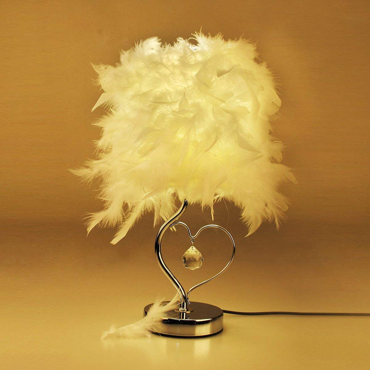 Creative Feather Crystal Table Lamp | Kalsten