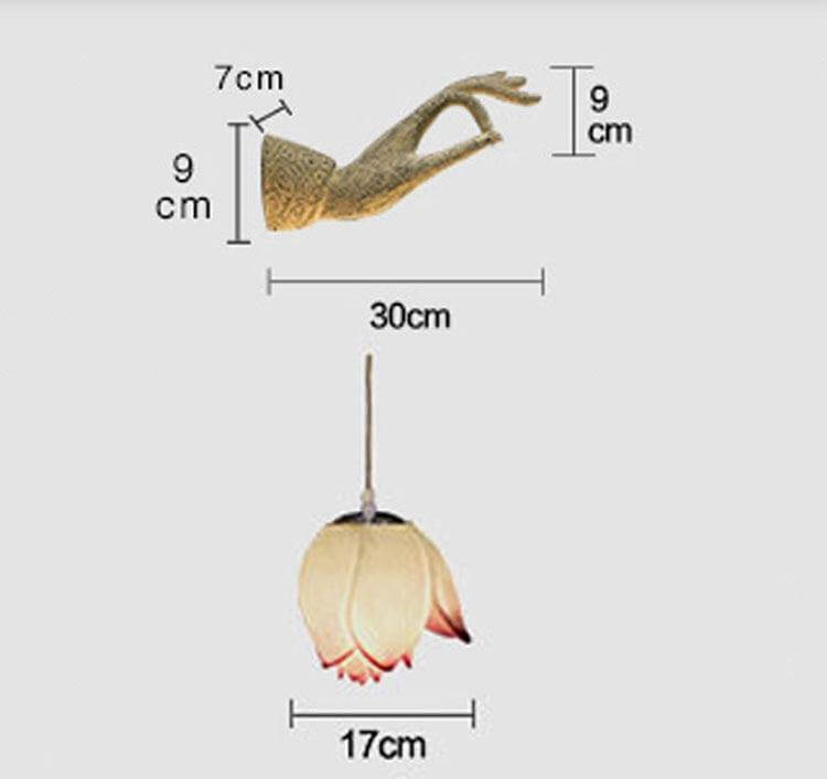 Modern Creative Chinese Lotus Wall Lamp | Kalsten