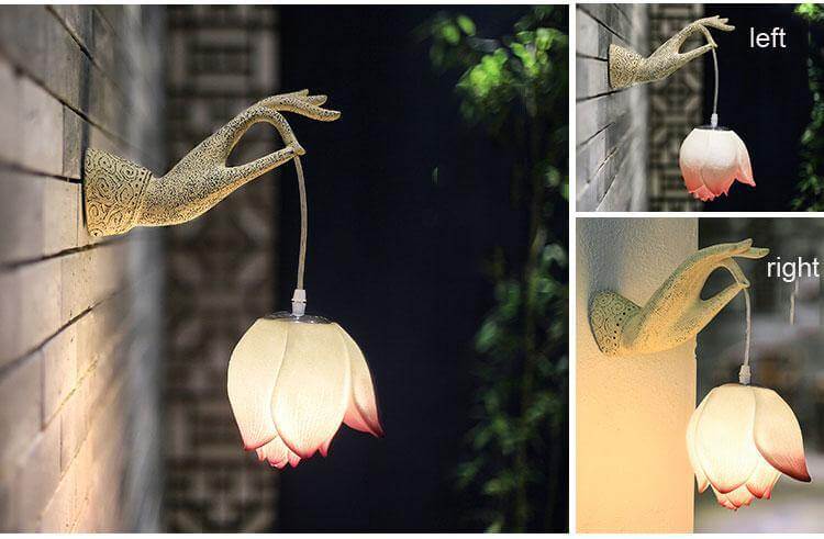Modern Creative Chinese Lotus Wall Lamp | Kalsten