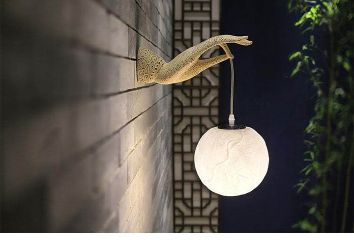 Modern Creative Chinese Lotus Wall Lamp | Kalsten