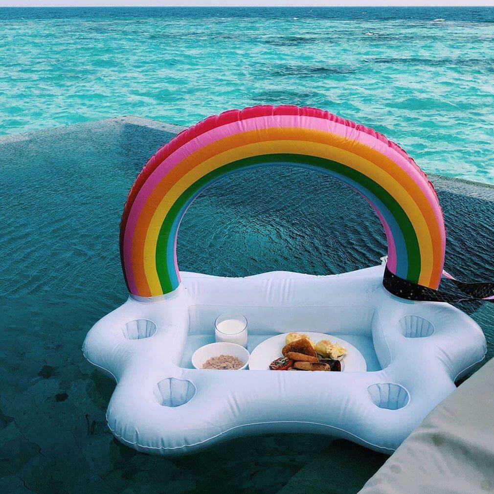 Rainbow Cloud Inflatable Cup Holder Party Bucket | Kalsten