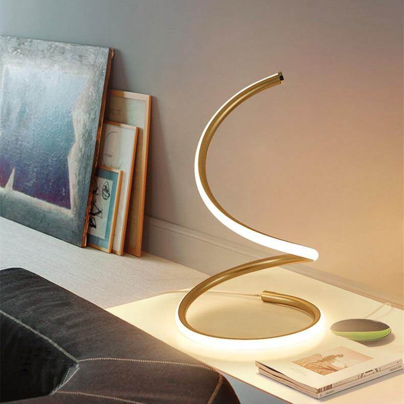 Nordic Spiral LED Table Lamps | Kalsten