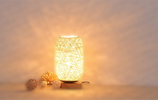 Rattan Table Lamp – Modern Decor