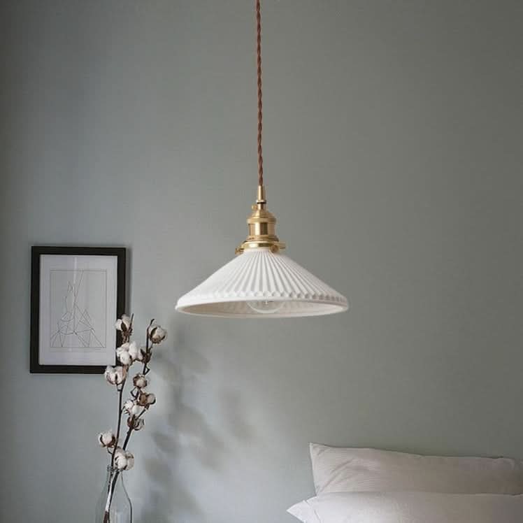 Kalsten | Scandinavian White Ceramic Pendant Light