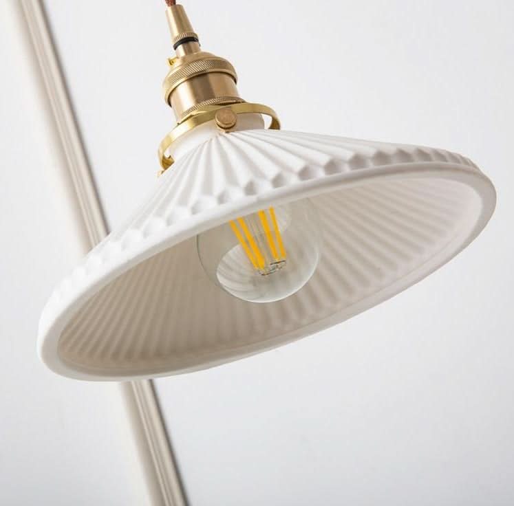 Kalsten | Scandinavian White Ceramic Pendant Light